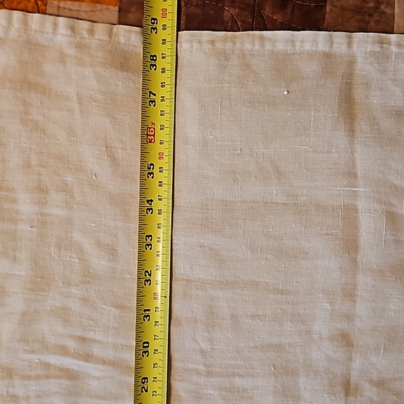 Golden embroidered yellow linen sundress - Picture 3 of 3